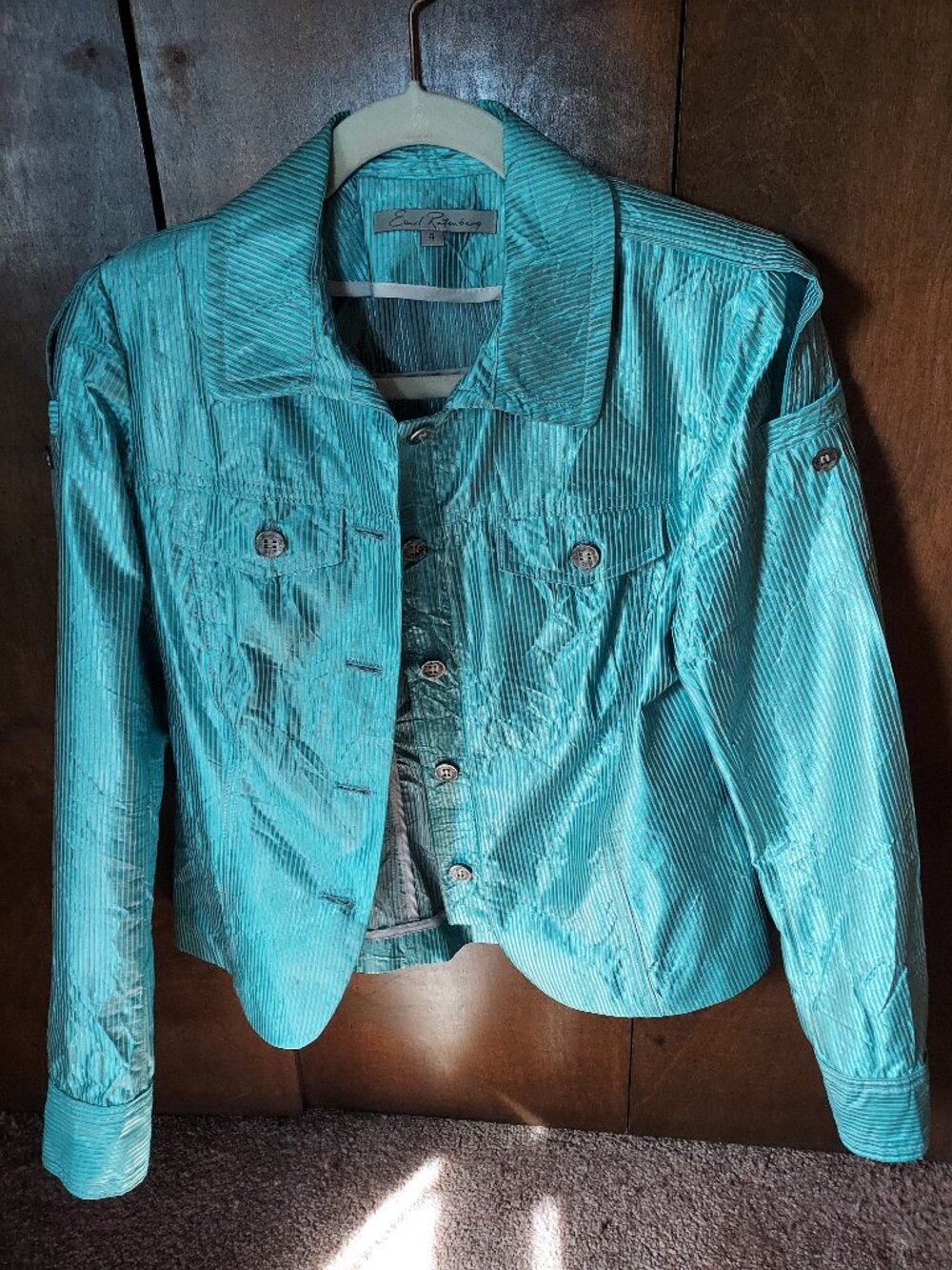 Aqua color Blazer/Jacket.